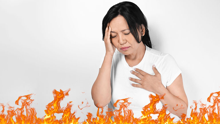 “Lý giải ” bốc hỏa ở phụ nữ mãn kinh